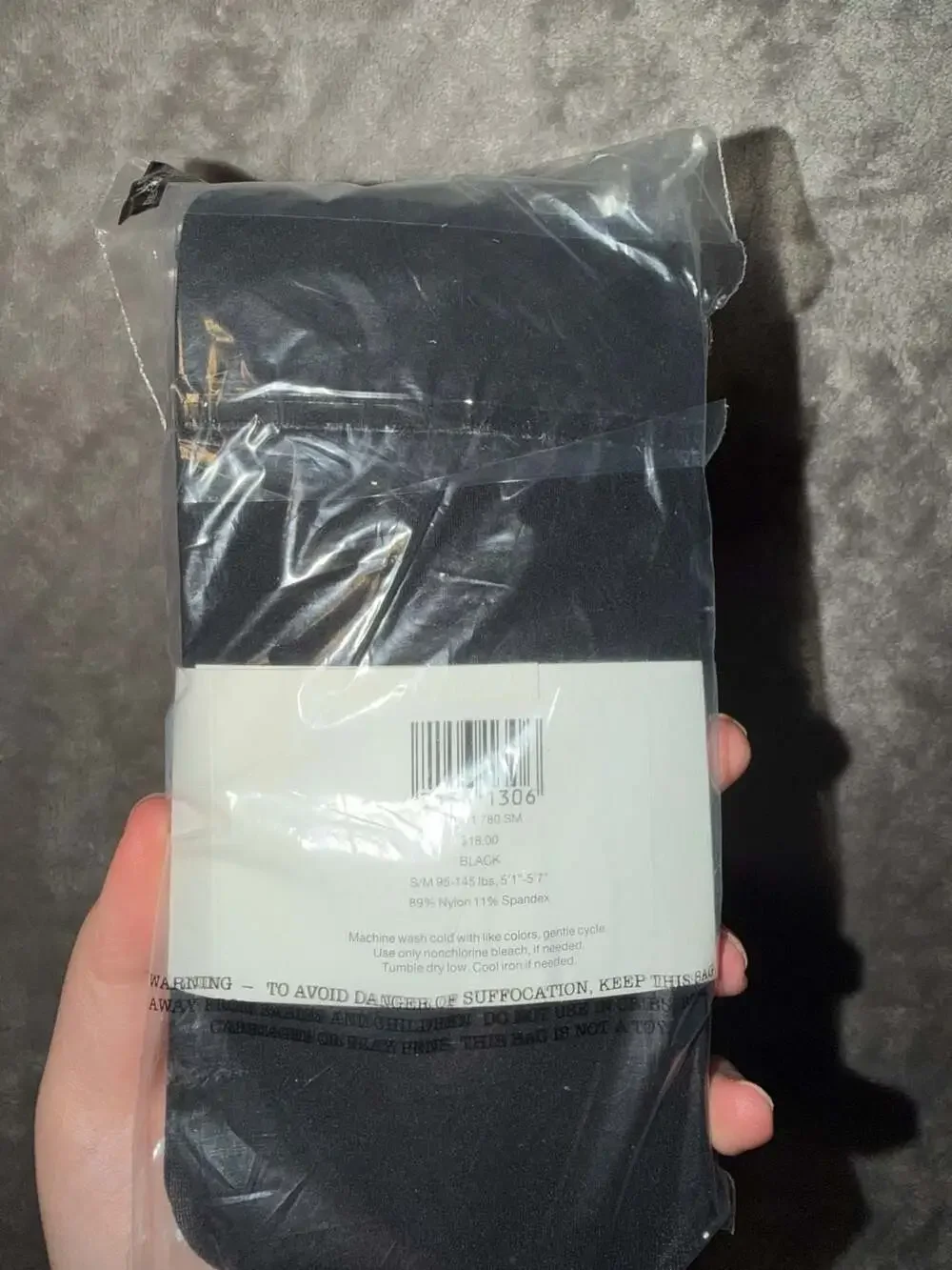 J.Jill Solid Microfiber Tights Black Size S/M